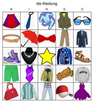 Njemački jezik - Die Kleidung
