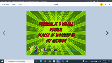  Bogomolje u mojoj religiji 

 Places of worship in my religion-e-knjiga