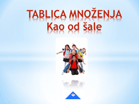 Tablica množenja - kao od šale
