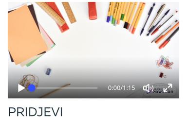 Motivacijski video za ponavljanje pridjeva